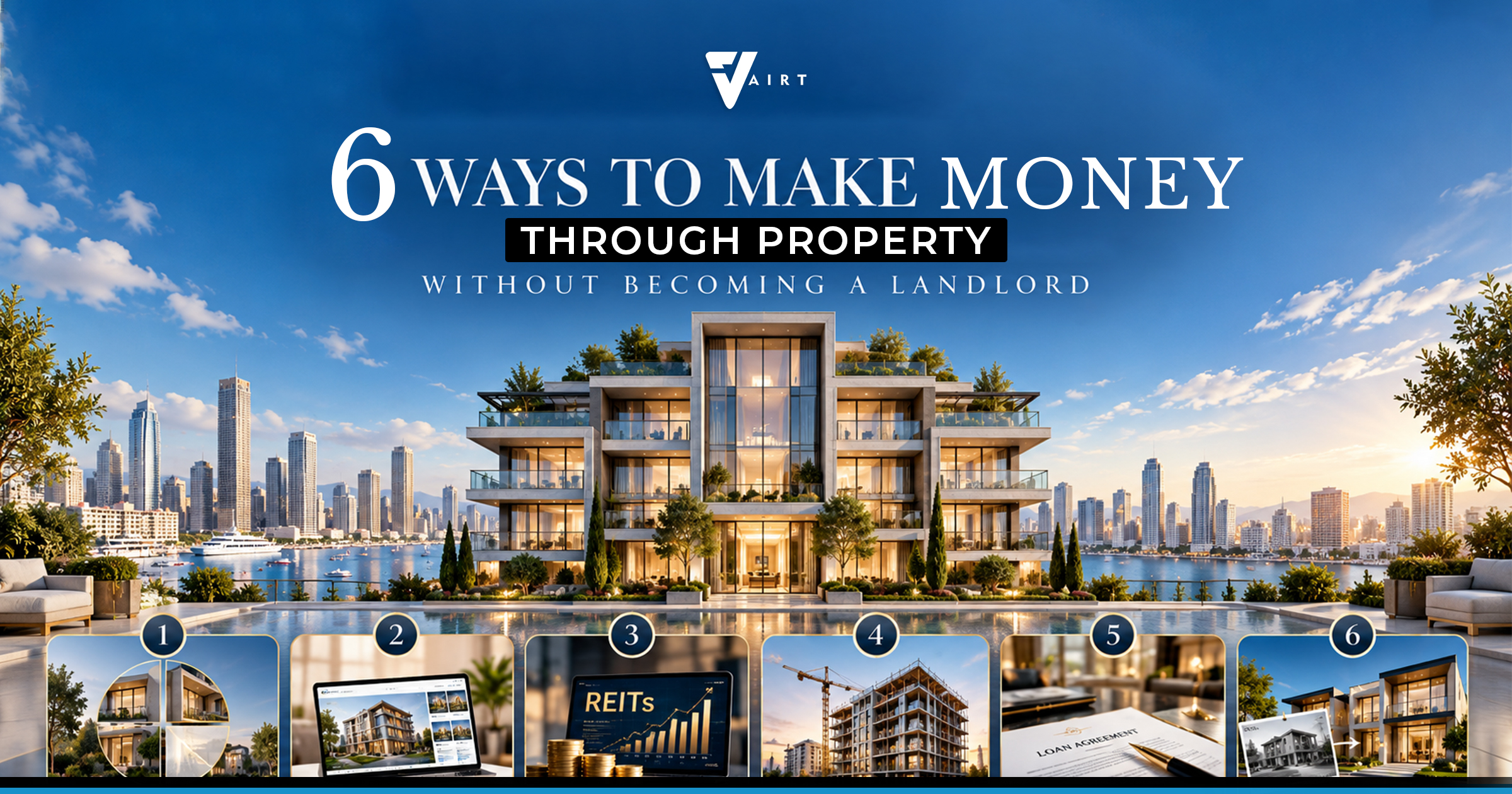 6 Ways to Make Money Through Property Without Becoming a Landlord